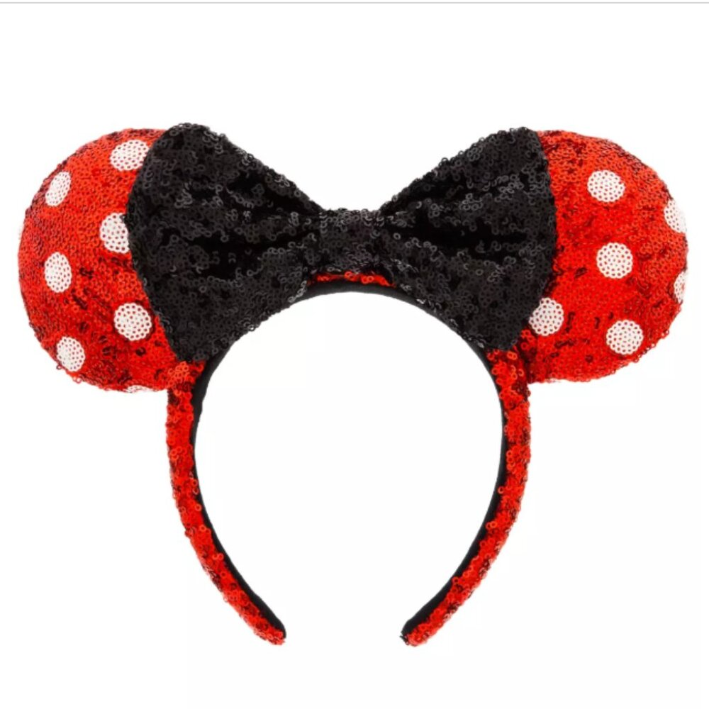 Minnie Mouse Ear Headband for Adults • Polka Dot and sequins